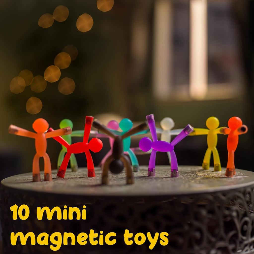 Magnet Men – 10-Piece Magnetic Travel Toys: Magnetic Kids Toys, Road Trip Toys for 1-3 | Easter Basket Stuffers for Kids
