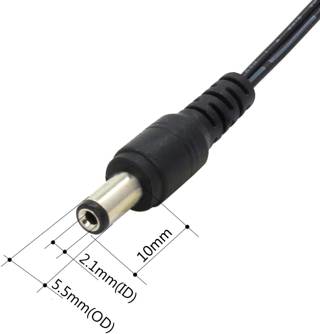 AC to DC 12V 2A Power Adapter Supply, Plug 5.5Mm X 2.1Mm, for CCTV Cameras DVR NVR LED Light Strip