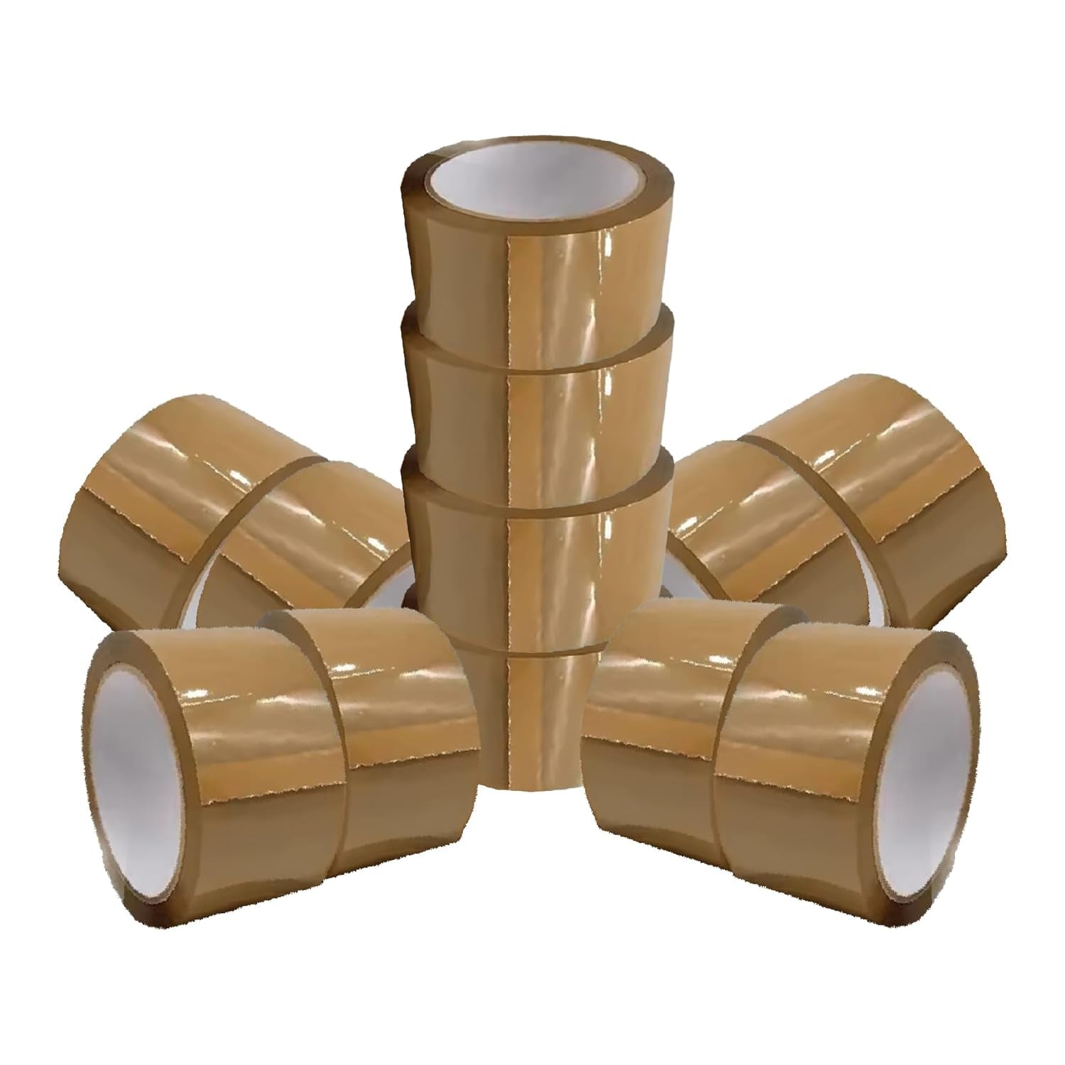 12 Rolls Brown Tape for Packing 48Mm X 66M|Premium Quality Tape |54 Microni Heavy Duty|Deal for Moving Home|Box Tape