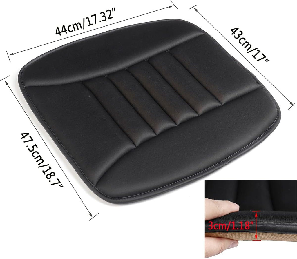 Seat Cushion, Car Seat Cushion Memory Foam Cushion Soft Driver Seat Pad, Non Slip Car Seat Protector Comfort Universal for Home Car Office Chair Use - 1Pack