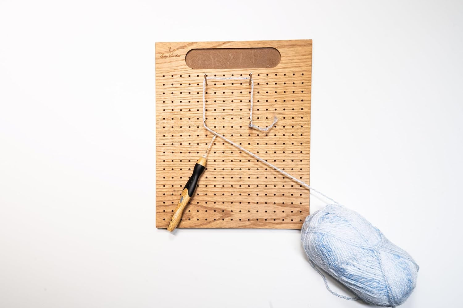 - Blocking Board for Crochet and Knitting - Wooden Blocking Mats for Knitting 20 Stainless Steel Pins and Pin Holder | Bonus Crochet E-Book - 11 X 9 Inches