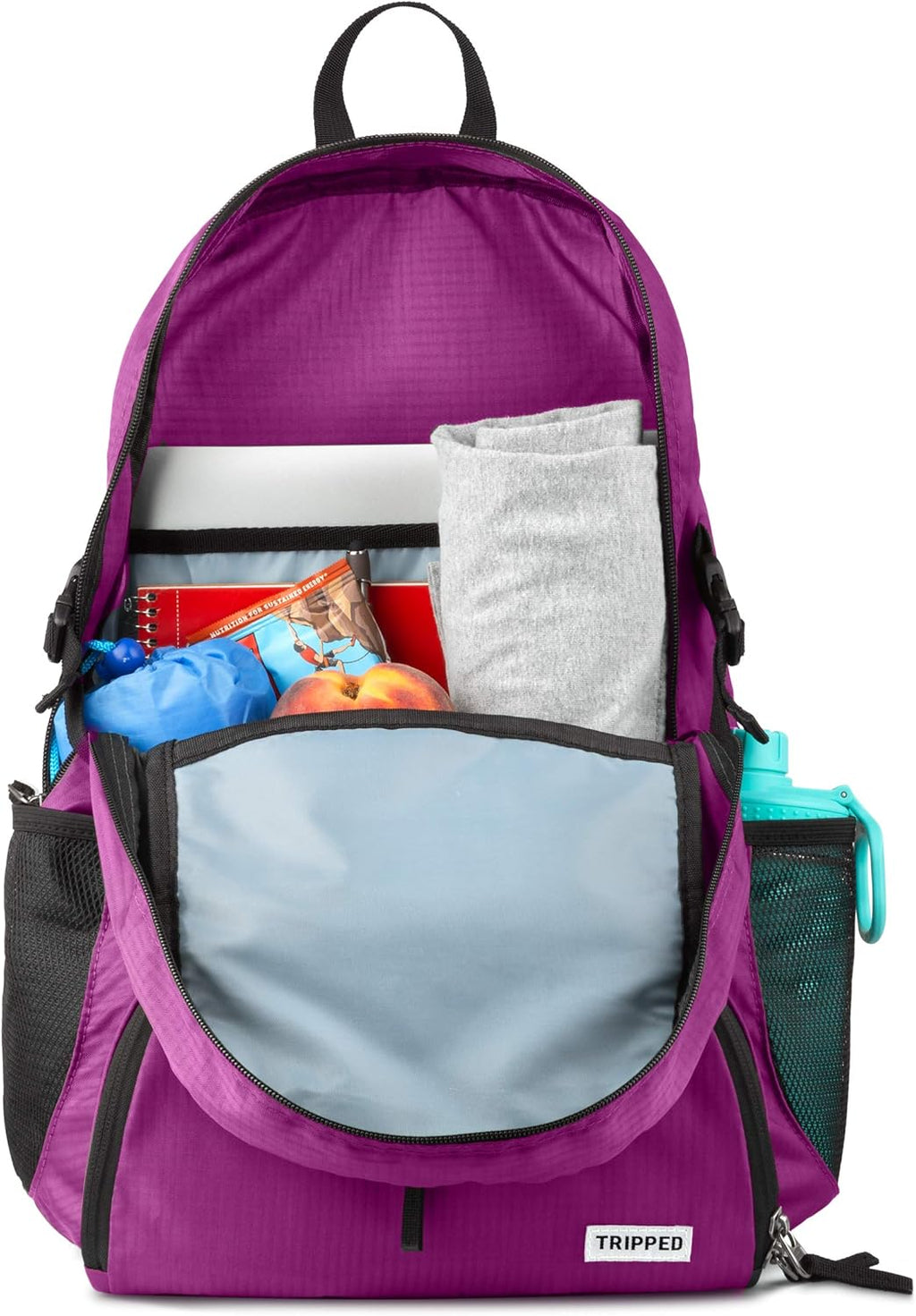 Traveling Backpack- Foldable Collapsible Lightweight Backpack for Travel (Leila Purple) 35 Liters