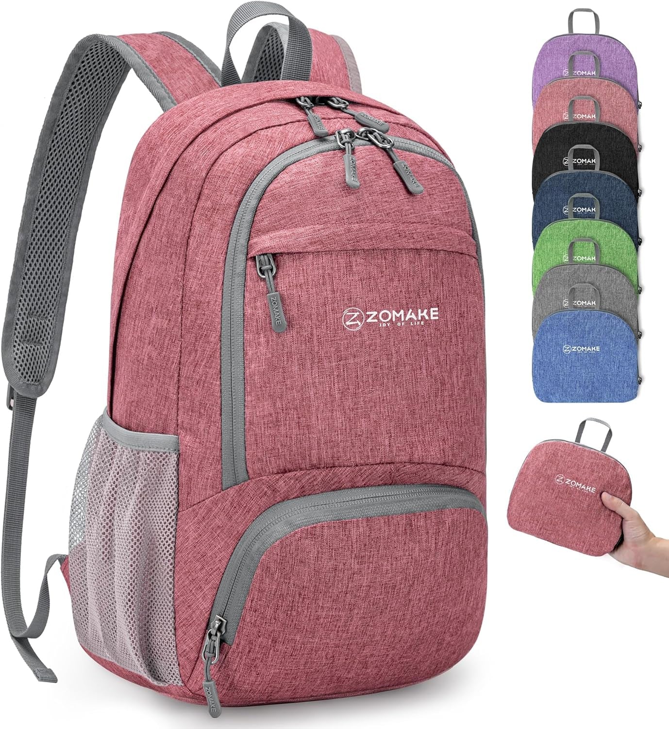 20L Lightweight Packable Hiking Backpack - Small Travel Hiking Daypack - Tear Resistant Foldable Day Pack for Camping