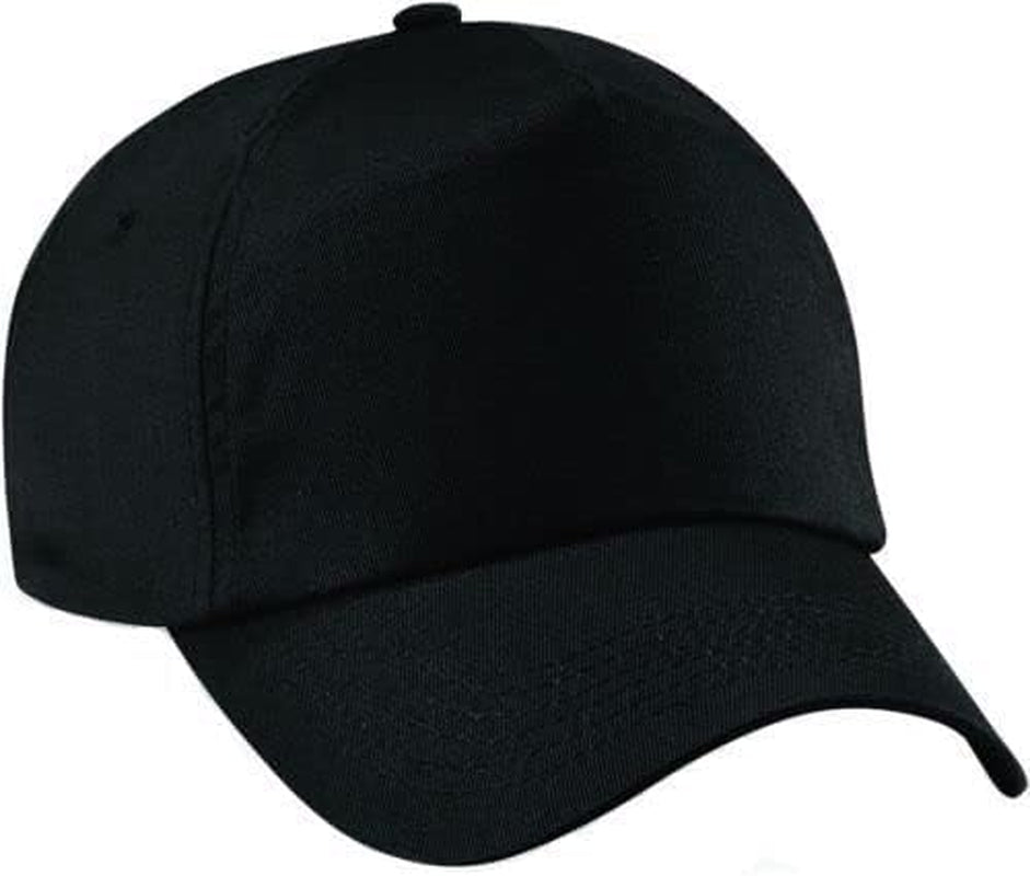 Kids Plain Baseball Cap Girls Boys Childrens Hat School P.E. Summer Sun Hat 50 UPF Adjustable - Black - White - Red - Blue - Yellow