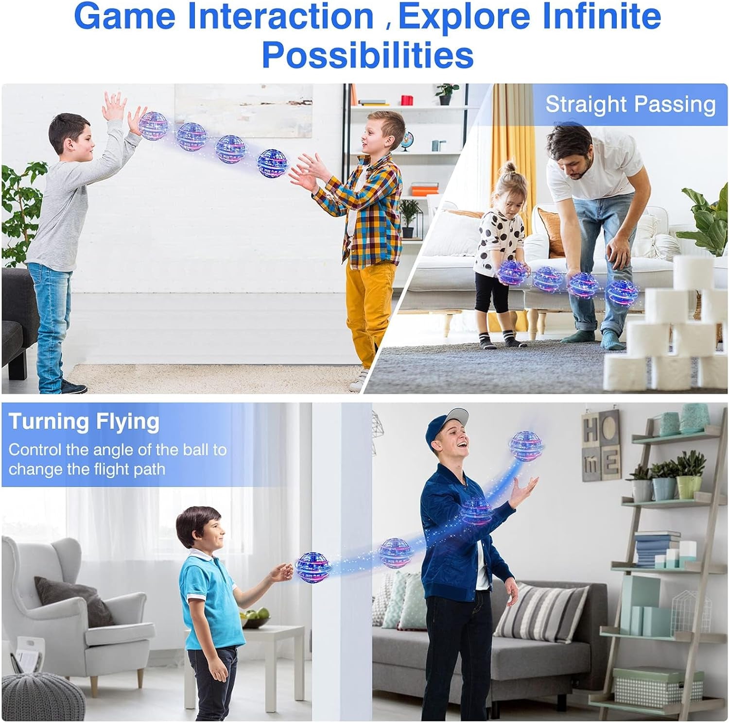 Upgraded Flying Orb Ball Toy, Hand Controlled Boomerang Hover Ball, Cosmic Globe Flying Spinner with Endless Tricks, Cool Toys Gifts for 8 9 10 11 12+ Year Old Boys Girls Teens Outdoor Toys