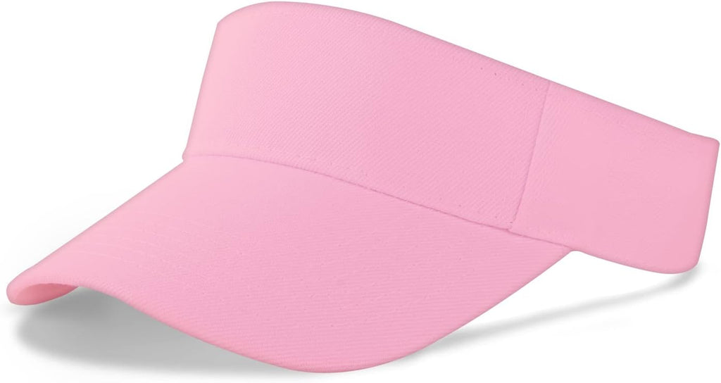 Sun Visor Cap for Women, Plain Empty Top Baseball Cap Adjustable Sports Casual Cap, Breathable Ponytail Baseball Hat, Unisex Twill Golf Tennis Summer Visor Hats for Outdoor