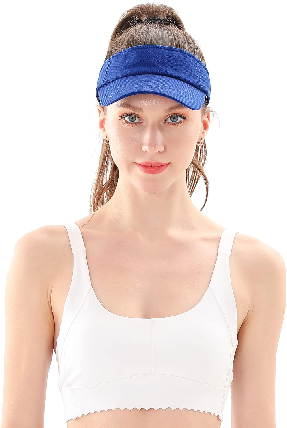 Sun Visor Hat Sports Adjustable Baseball Cap with Outdoor UV Protection for Women Men