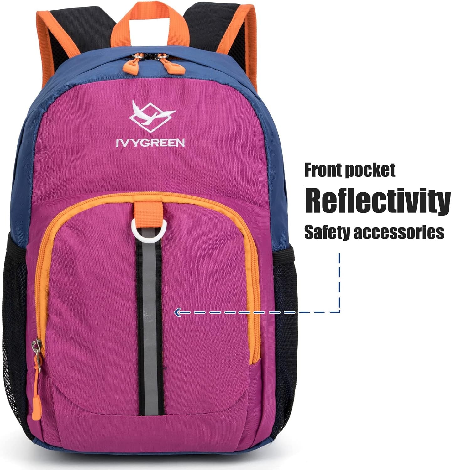 Little Kids Hiking Backpack, Toddler Backpack for Boys or Girls, Ideal for a Day Outdoor Adventures (Purple, Kids - Medium)