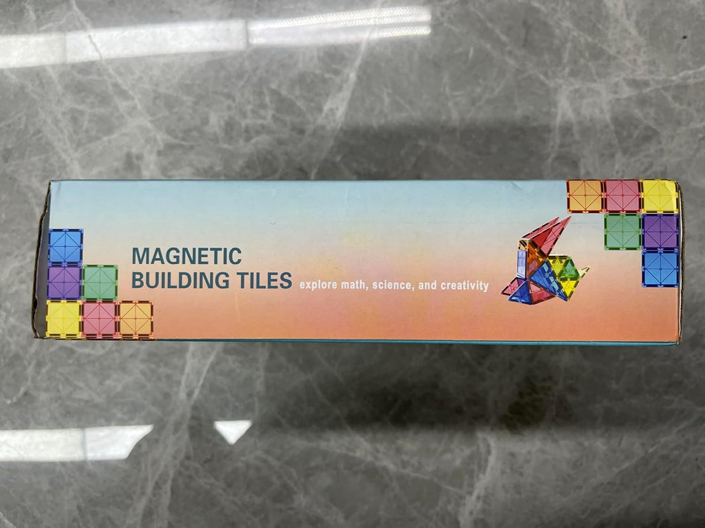 Magnetic Tiles Kids Toys STEM Magnet Toy for Toddler Magnetic Blocks Building Preschool Learning Sensory Montessori Toys for 3+ Year Old Boys and Girls, Safe Creativity Toddler Kids Toy 40PCS