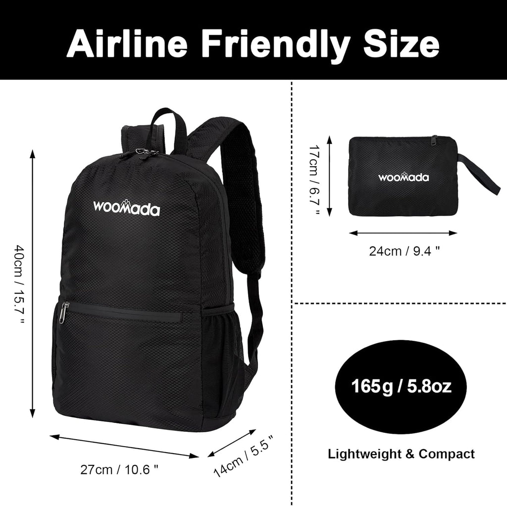 17L Ultra Lightweight Packable Durable Waterproof Travel Hiking Backpack Daypack for Men Women Kids