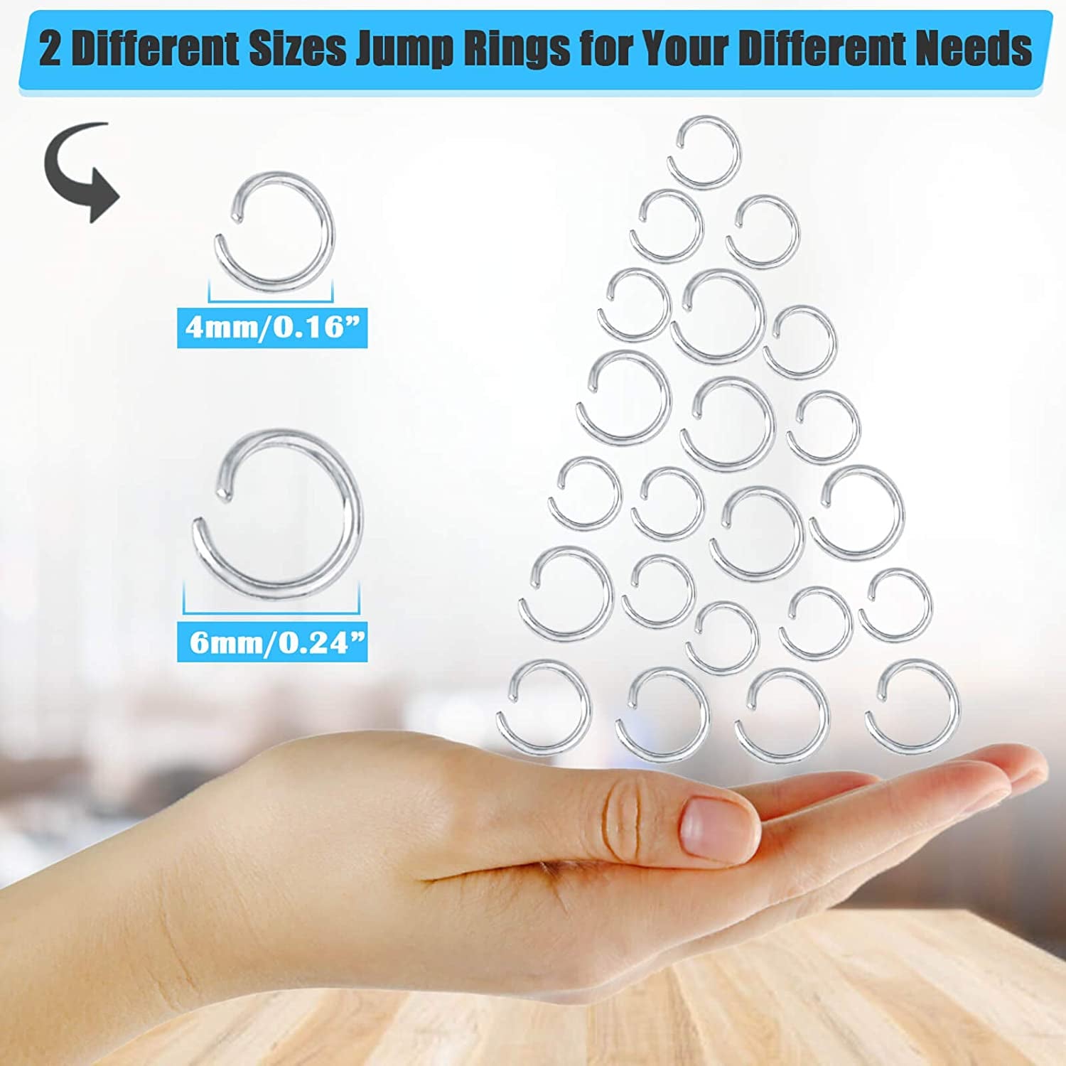 720Pcs Earring Making Kit with Hypoallergenic Earring Hooks, Backs and Jump Rings