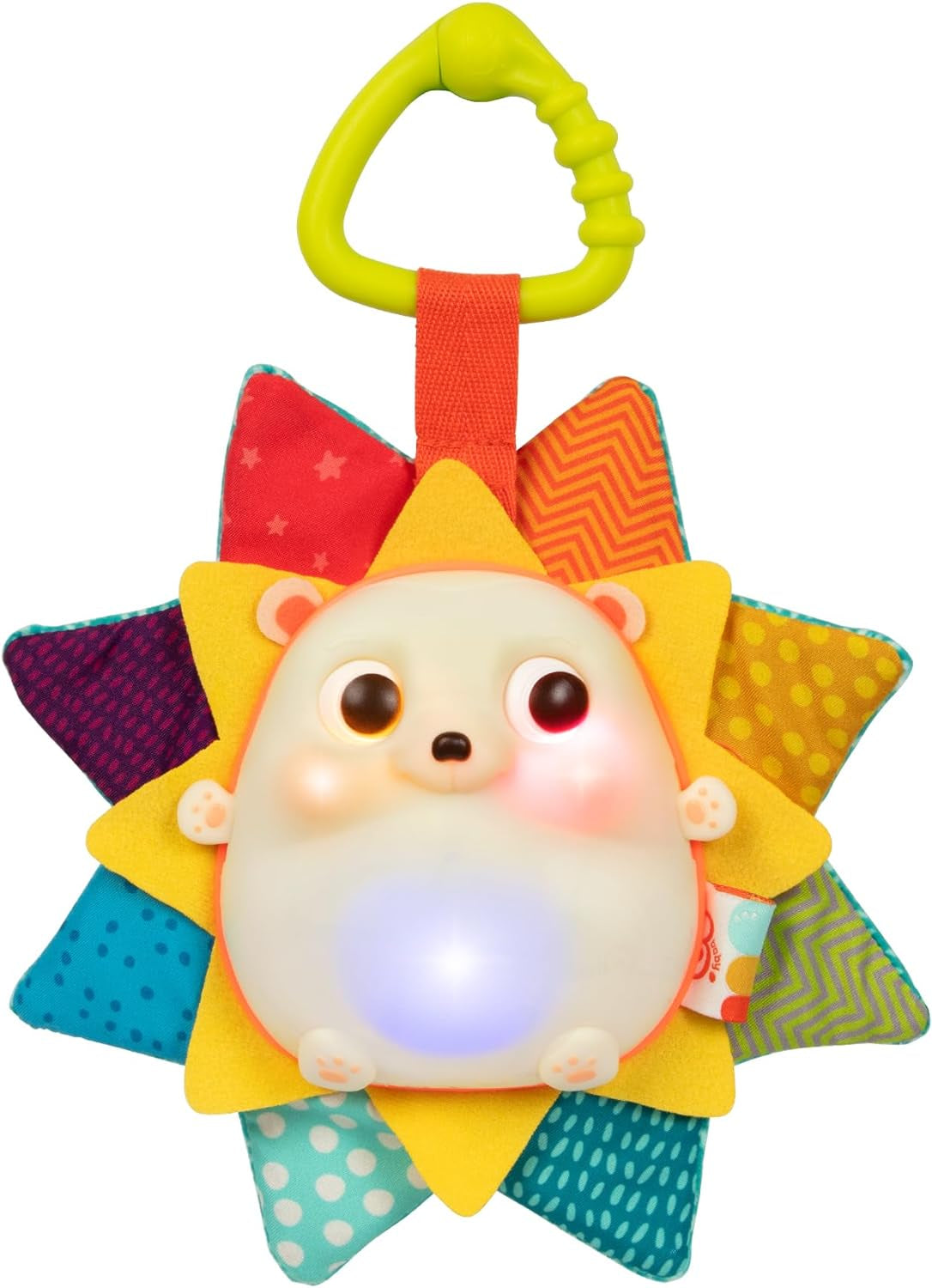 - B. Baby – Baby Musical Light-Up Hedgehog Toy with Lights & Sounds – Sensory Toy for Newborns, Babies – Music & Glowing Lights –Rainglow Buddy- 0 Months +