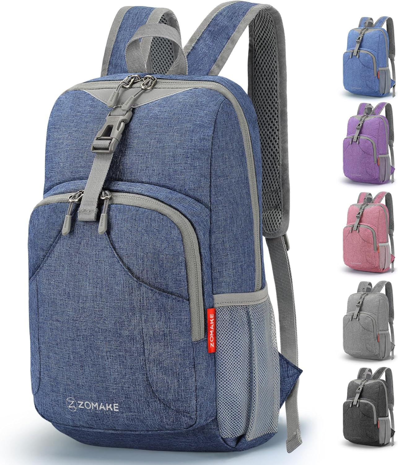 Ultra Lightweight Backpack 10L, Small Hiking Daypack Water Resistant Travel Daybag Ultra Light Backpacks for Hiking (Navy Blue)