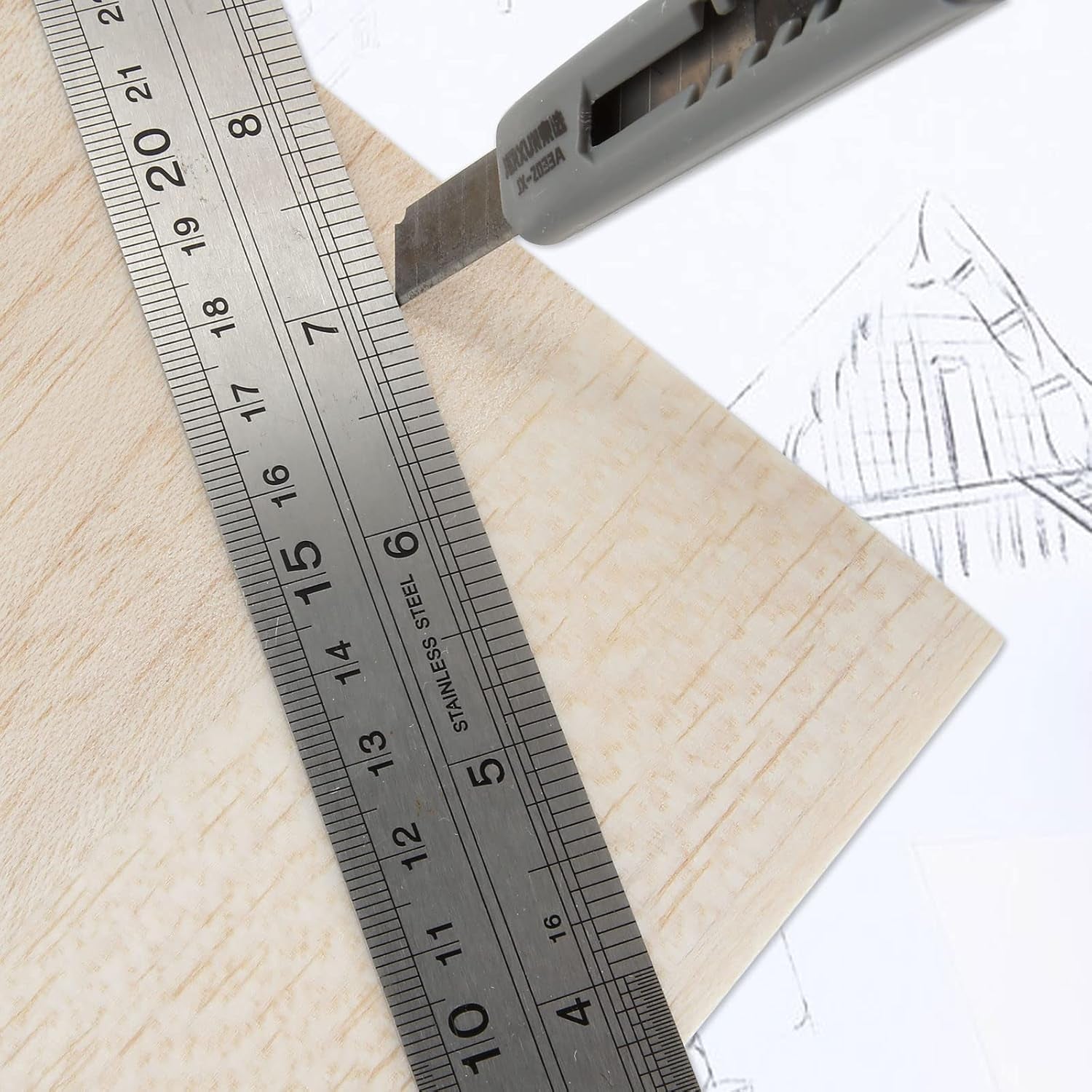 12 Pack Balsa Wood Sheets, 300X200X1.5Mm Balsa Sheet, A4 Wood Sheet Unfinished Blank, A4 Wooden Board for Arts and Crafts, School Projects