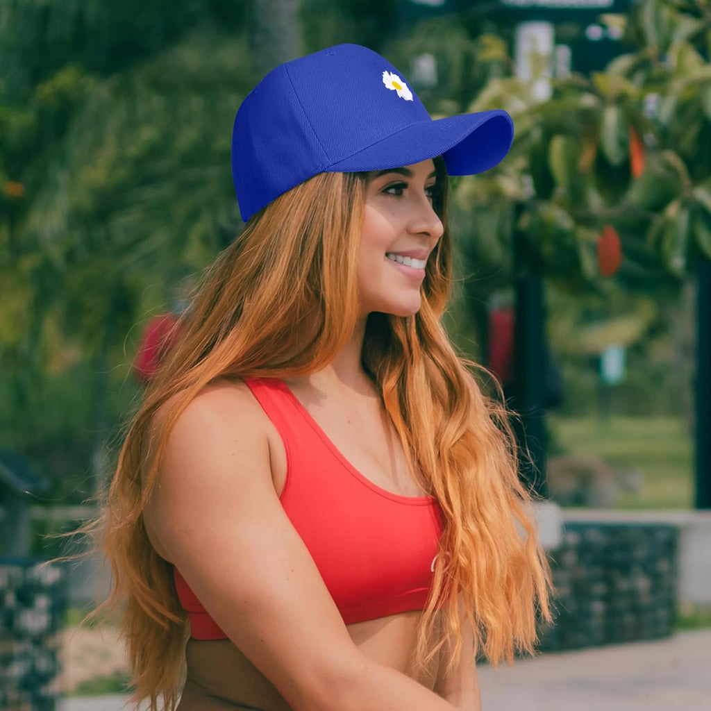 Ladies Baseball Caps - Baseball Cap for Women, Daisy Adjustable Ladies Baseball Caps for Womens Casual Summer Outdoor Sports Dad Peaked Sun Cap UK