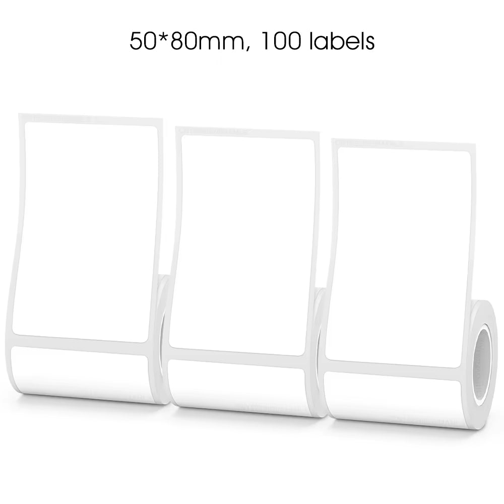 Tragbarer Mini-Drucker P50 Thermo-Klebeetikettendrucker Ohne Tinte Bluetooth-Aufkleberdrucker Barcode Preisschild Etikettendrucker