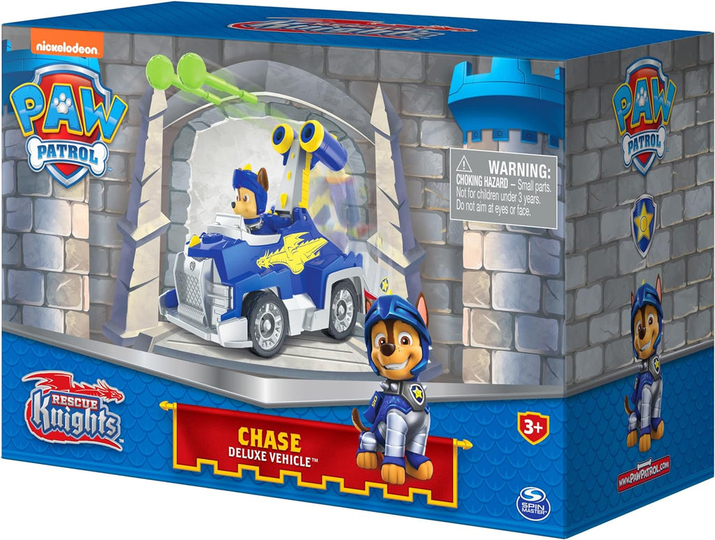 , Rescue Knights Chase Transforming Toy Car with Collectible Action Figure, Kids Toys for Ages 3 and Up