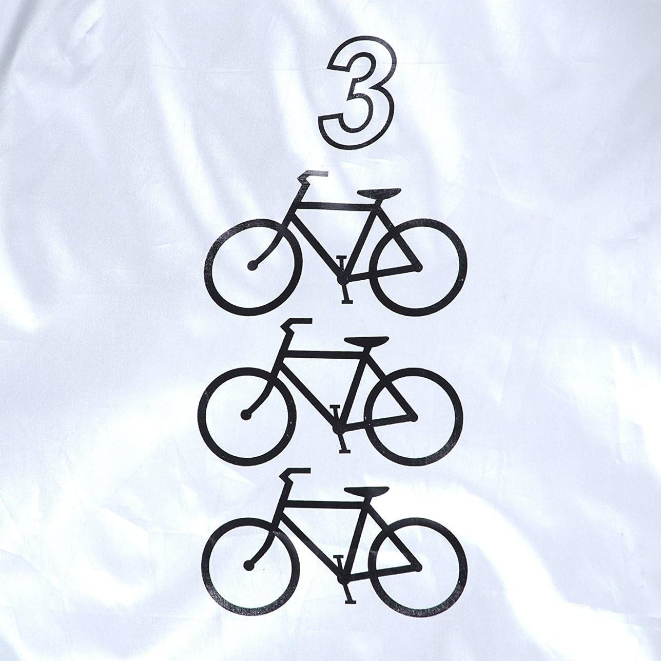 for 3 Bike Cycle Bicycle Rain Waterproof UV Protection Triple Bikes Cover All Weather Dust Resistant