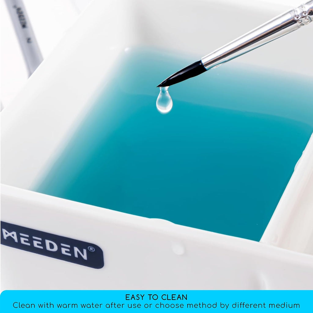 Miniature Paint Brush Set,15 Tiny Detail Paint Brush Set, Professional Fine Tip Paint Brush, Micro Detailing Paint Brushes for Acrylic Watercolor Oil Painting- Model Face Nail Craf