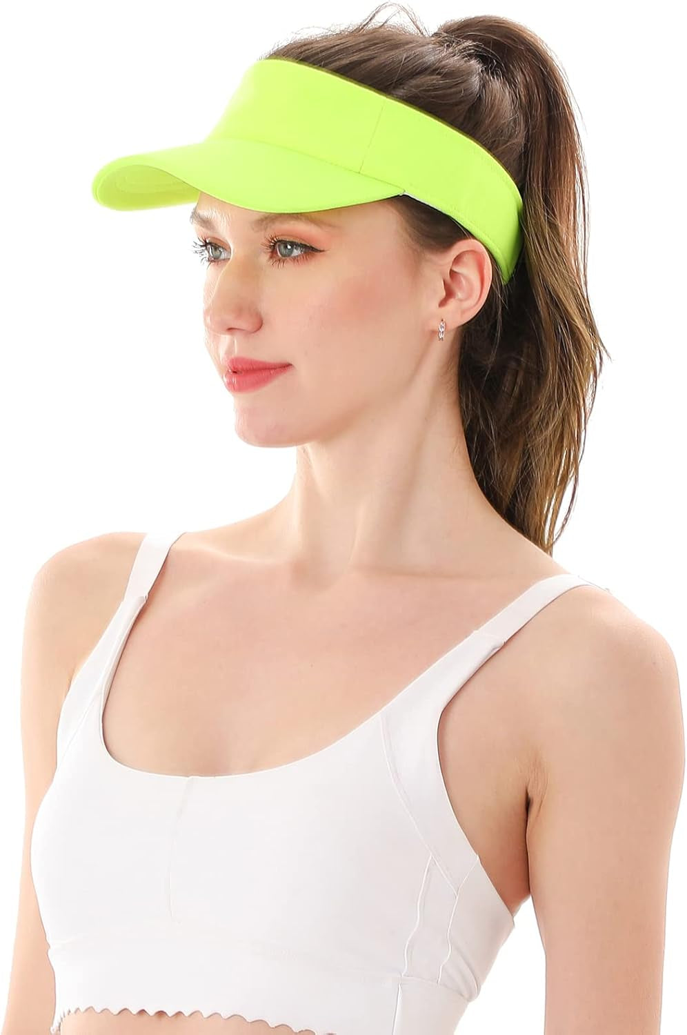 Sun Visor Hat Sports Adjustable Baseball Cap with Outdoor UV Protection for Women Men