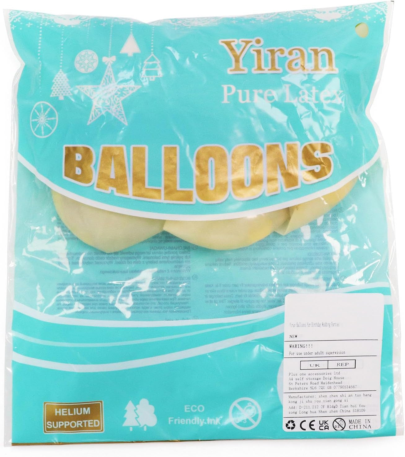 1St Birthday Pink Balloons - Happy 1St Birthday Decorations for Baby Girl'S Party, Pack of 10 with Spare & Ribbon