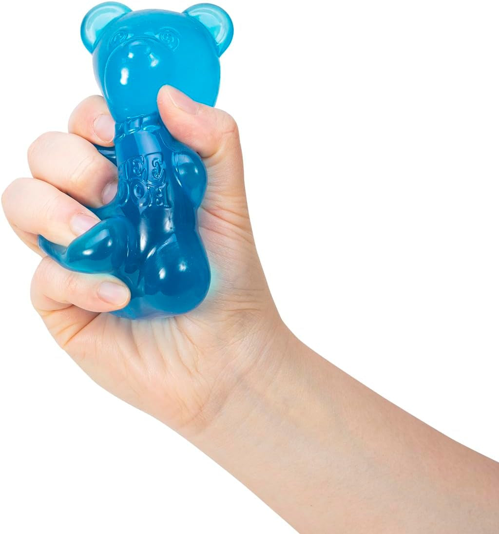 Needoh Gummy Bear - Sensory Fidget Toy with Jelly-Like Filling - 3.5" Tall - Colors May Vary (Pack of 1)