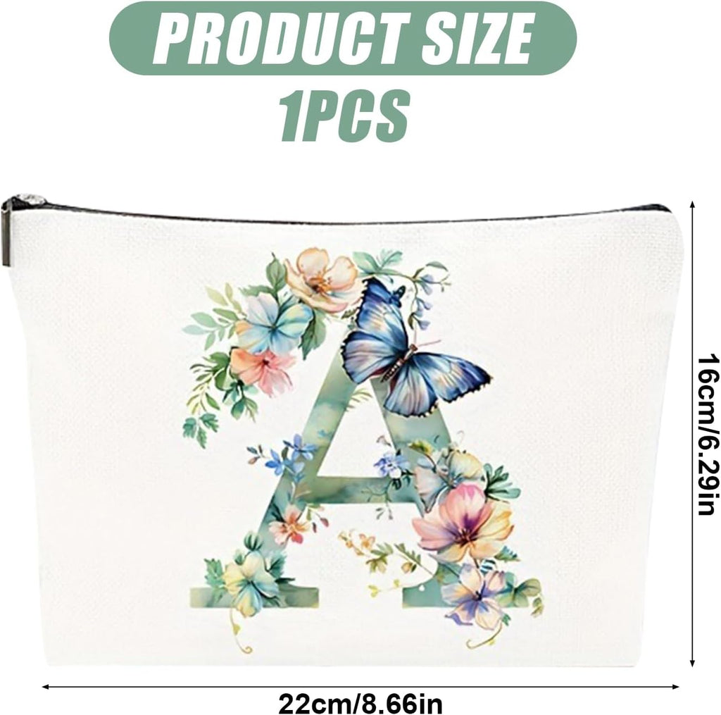 Small Makeup Bag for Handbag, Travel Toiletry Organiser, Makeup Brush Pouch Cosmetic Bags, Music Alphabet Animal Theme Bag, Compact Portable Storage for Women Girls