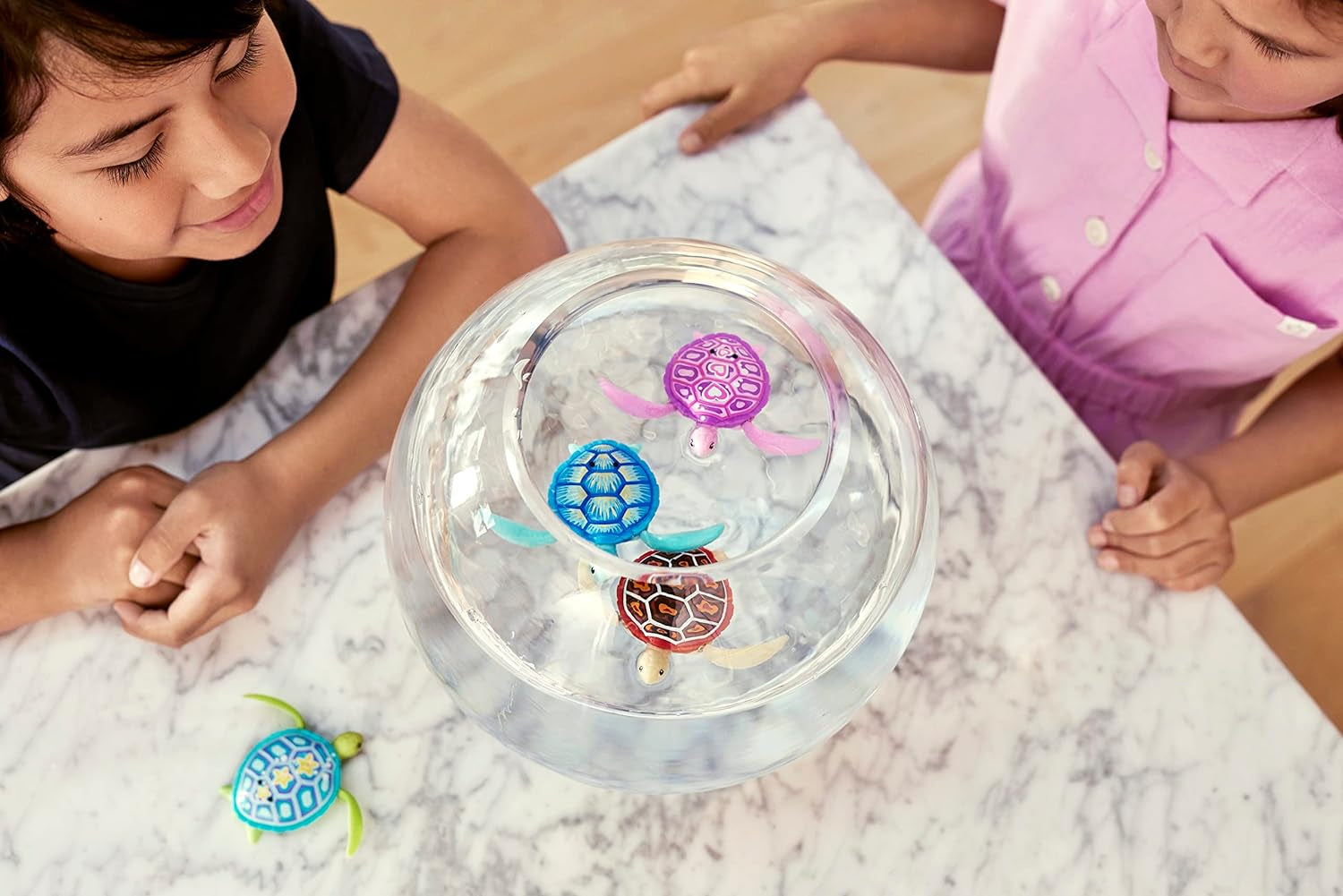 Robo Turtle Robotic Swimming Turtle (Orange + Blue) by  Water Activated, Comes with Batteries, Amazon Exclusive (2 Pack)