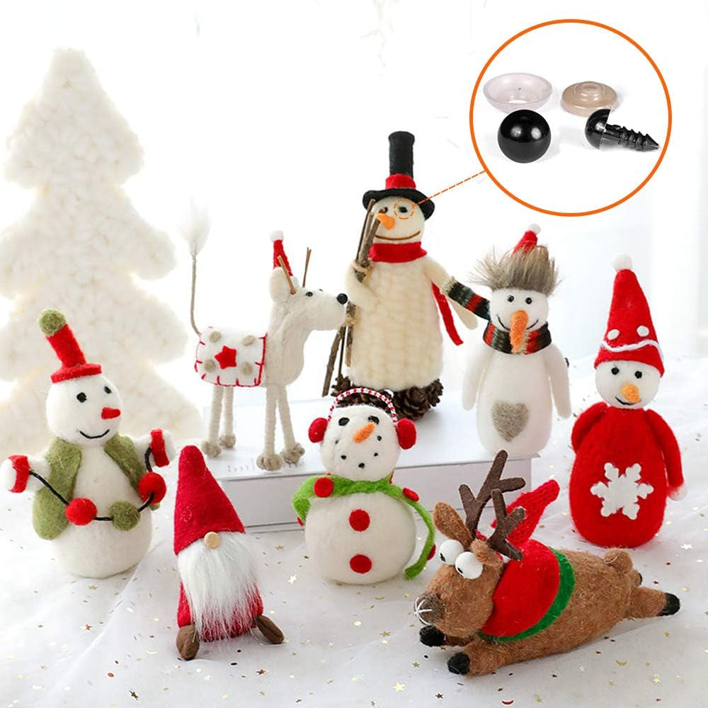 Safety Eyes and Noses, 560PCS Included Colourful Craft Doll Eyes 170Pcs (6-14Mm) Safety Nose in Various Size 110Pcs Washers 280Pcs, Animal Safety Eyes for Toys Making Knitted Plush…