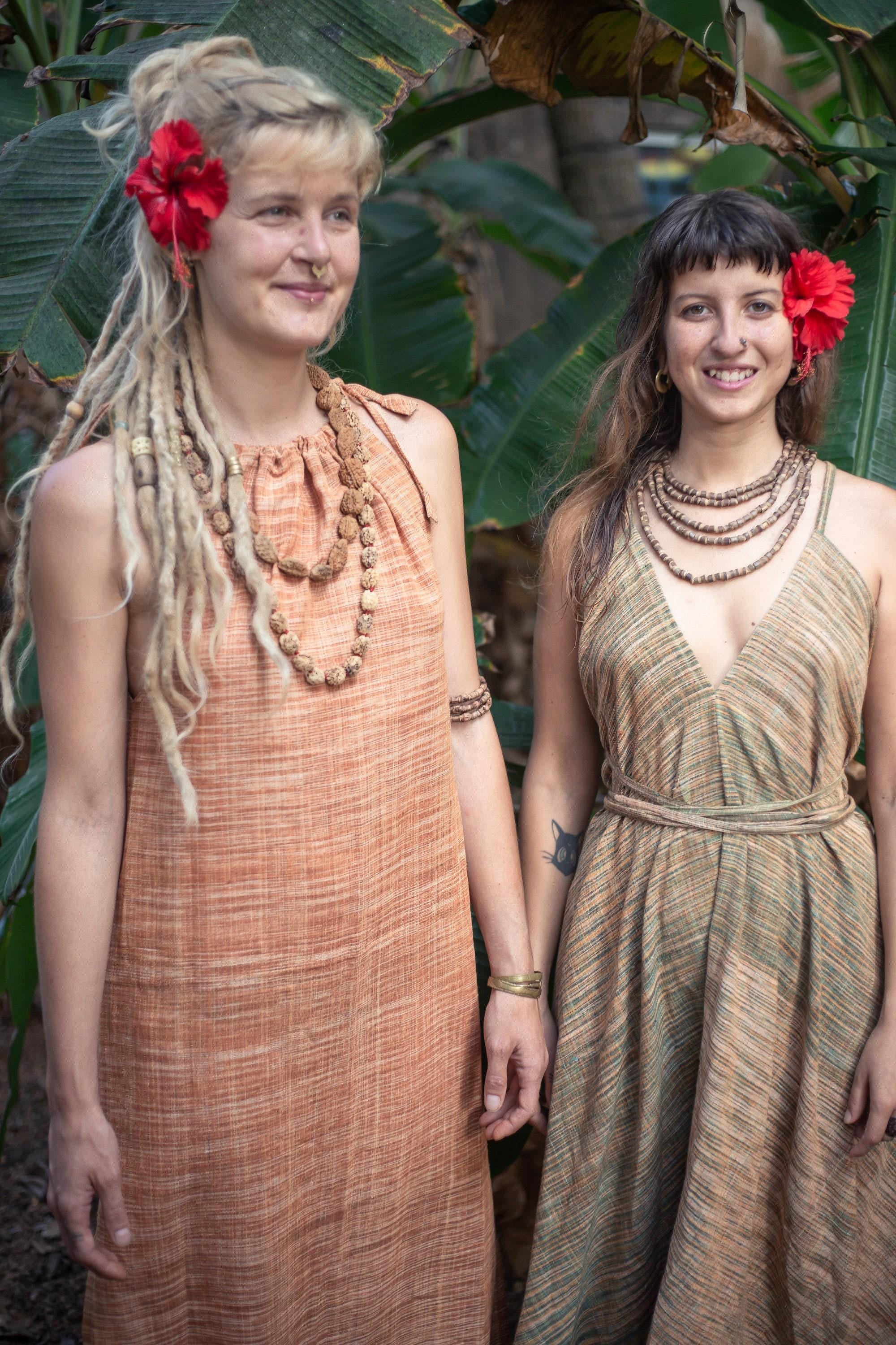 Sleeveless Long Dress ~ Khadi Cotton ~