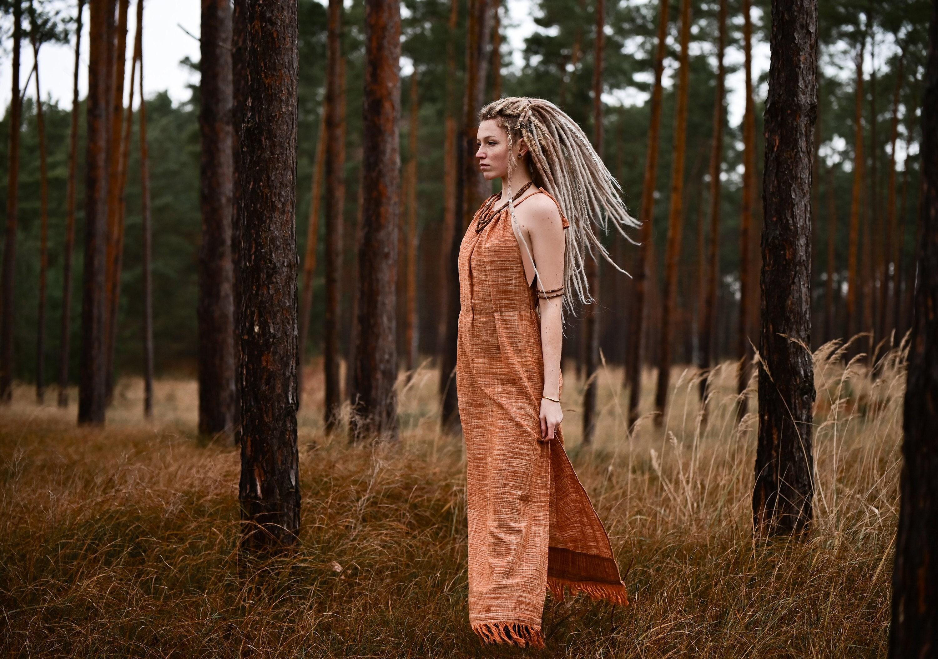 Sleeveless Long Dress ~ Khadi Cotton ~